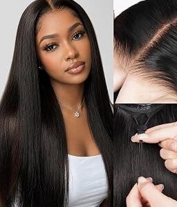 6x5 HD Lace Front Glueless Wig Silky Straight 210% Density 20 Inch | 15A 100% Human Hair Wear & Go Pre Plucked Pre Cut Bleached Tiny Knots For Women Upgraded Beginner Friendly